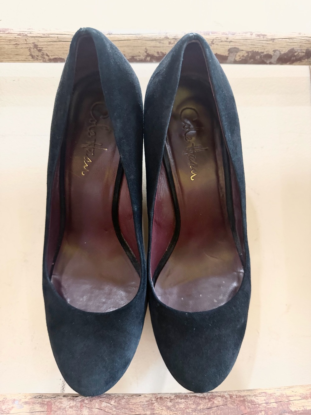 Cole Haan Black Suede Womens Pumps